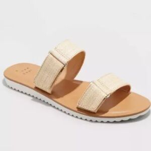 Women's Illiana Two Band Velcro Sandals - A New Day